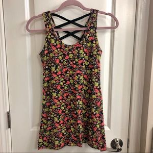 Timing Bright Floral Bodycon Mini Dress
